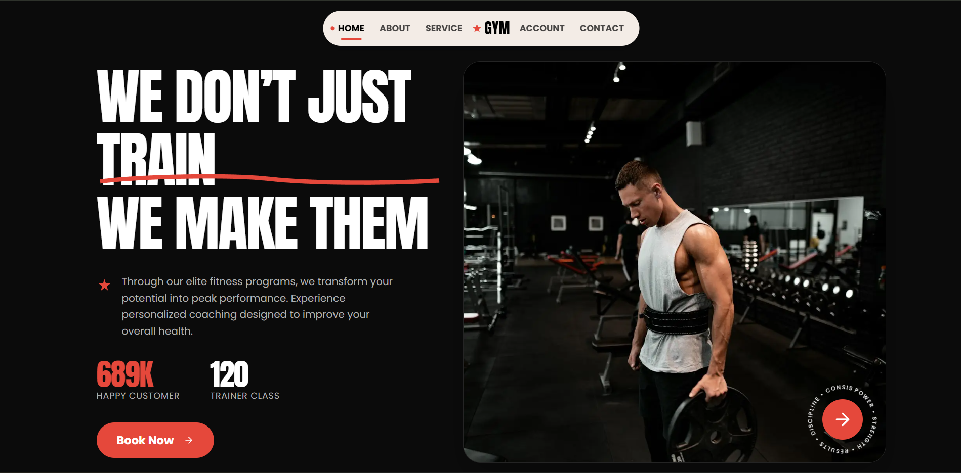 Gym & Fitness Website Template