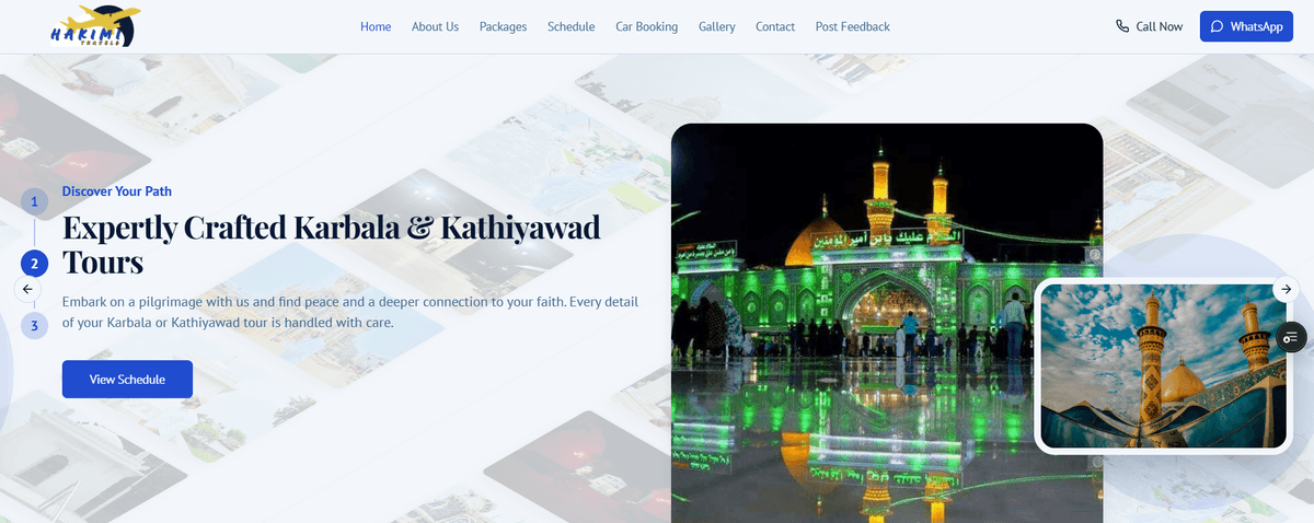 Hakimi Travels project screenshot